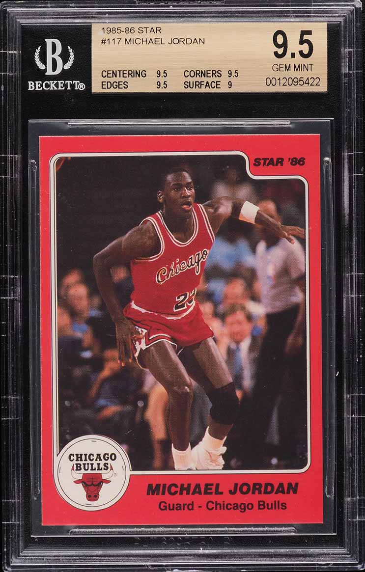 1985-86 Star Basketball Michael Jordan ROOKIE #117 BGS 9.5 GEM MINT