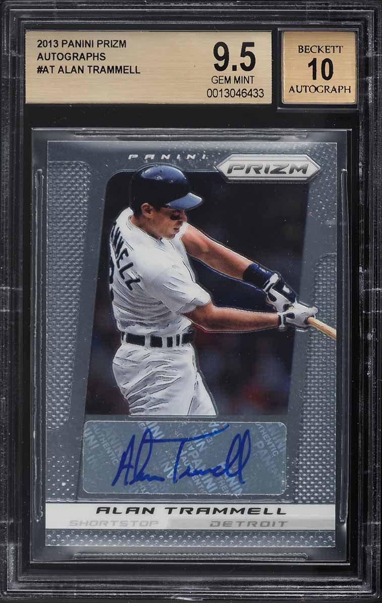 Alan Trammell #AT 2013 Panini Prizm Baseball Autographs