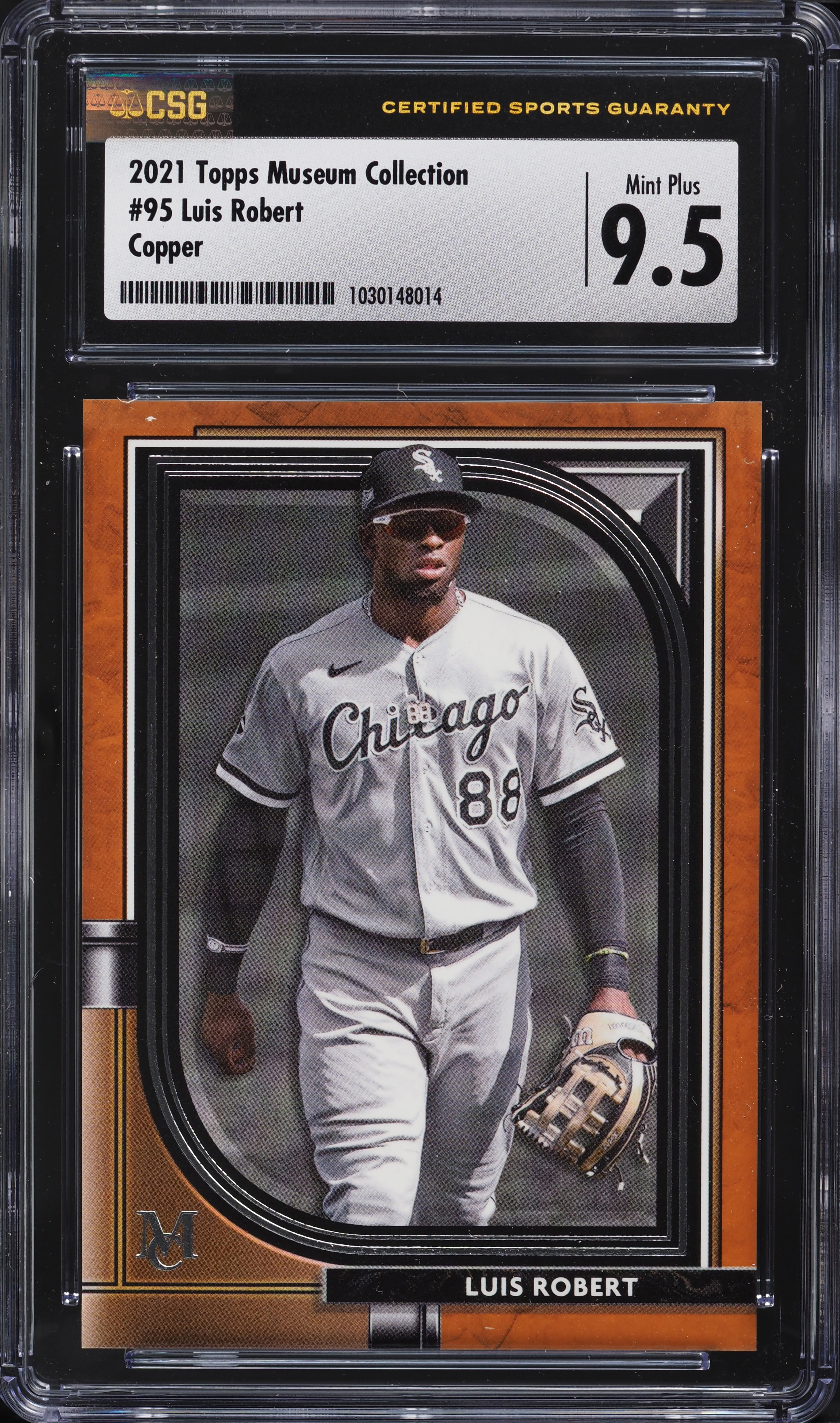 2021 Topps Museum Collection Copper Luis Robert #95 CSG 9.5 MINT+