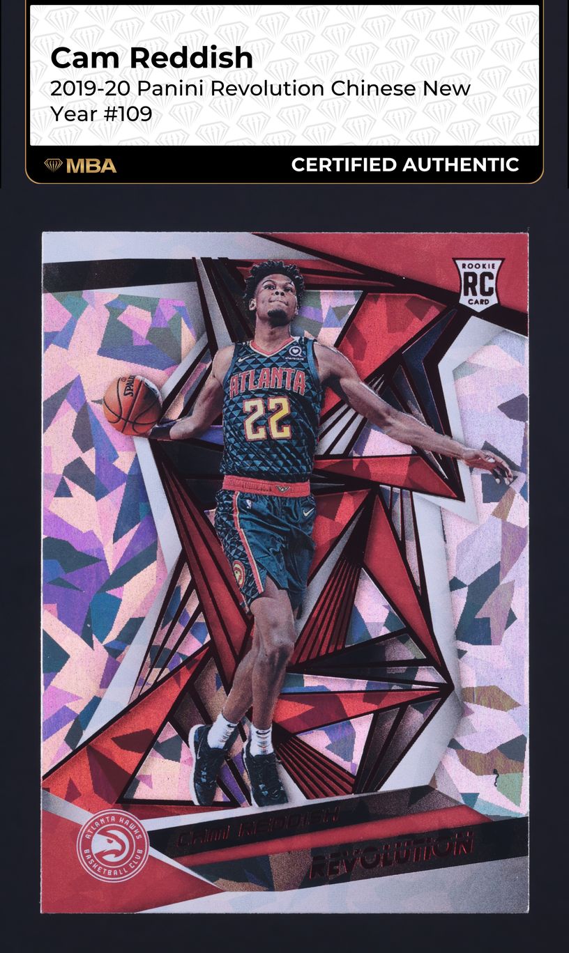 2019 Panini Revolution Chinese New Year Cam Reddish ROOKIE #109 MBA AUTH
