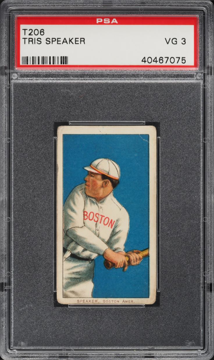 1909-11 T206 Tris Speaker PSA 3 VG