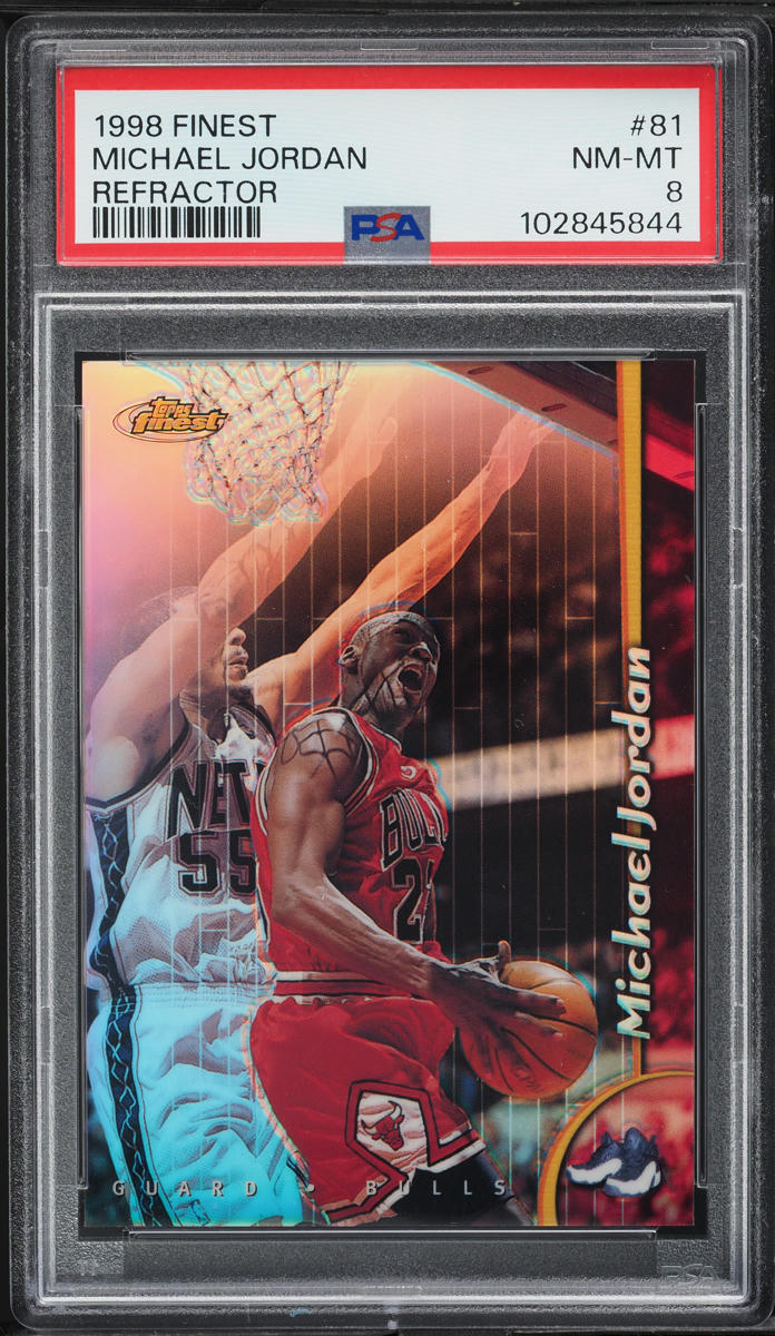 1998 Finest Refractor Michael Jordan #81 PSA 8 NM-MT
