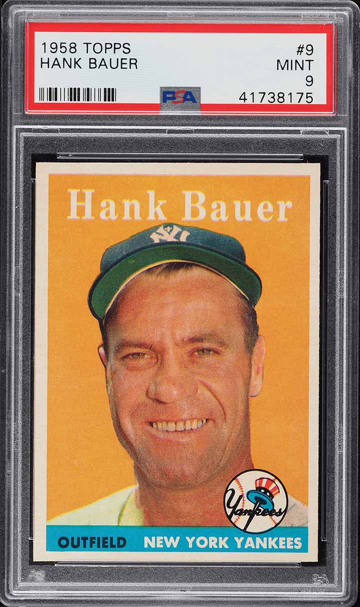 1958 Topps Hank Bauer #9 PSA 9 MINT