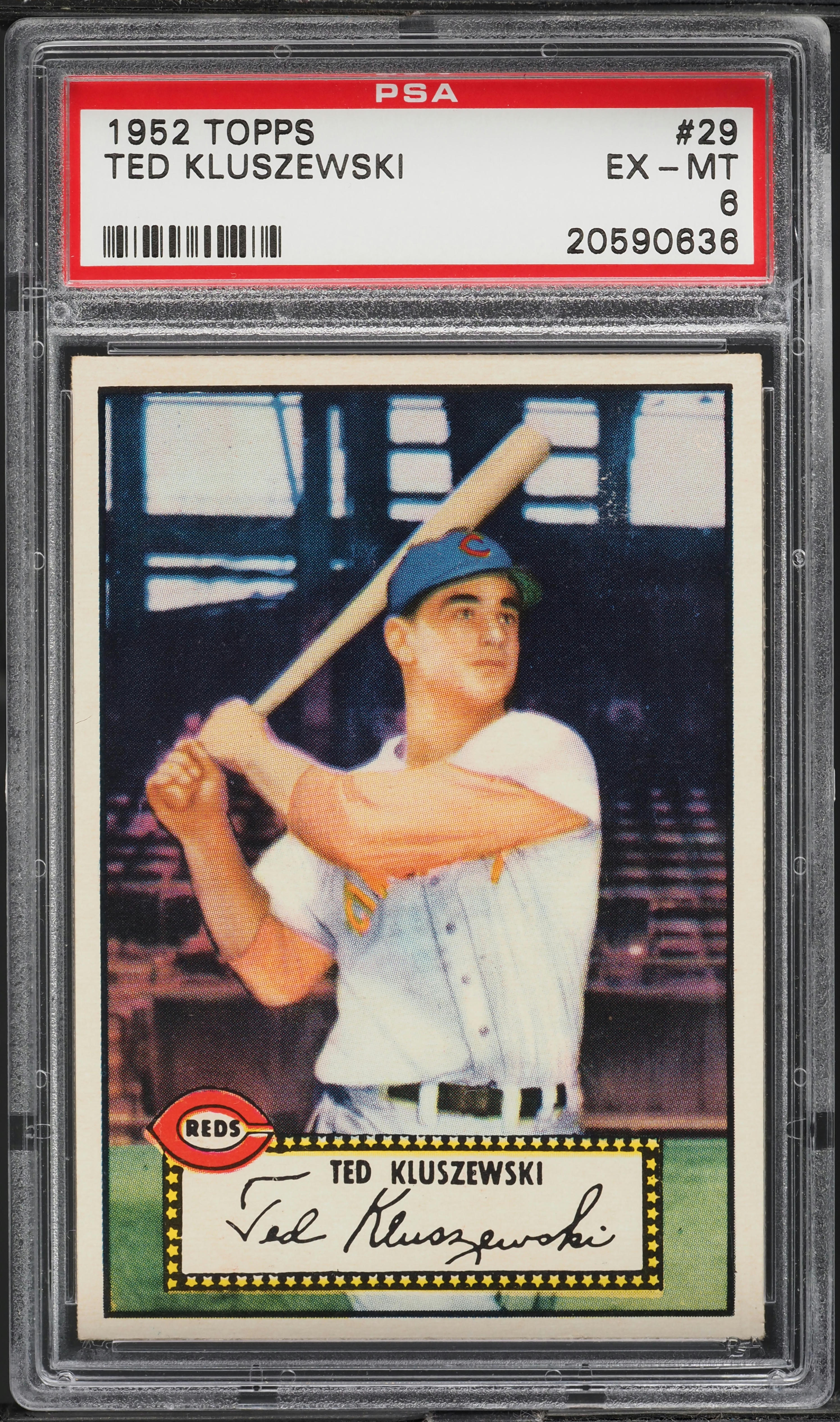 1952 Topps Ted Kluszewski #29 PSA 6 EXMT