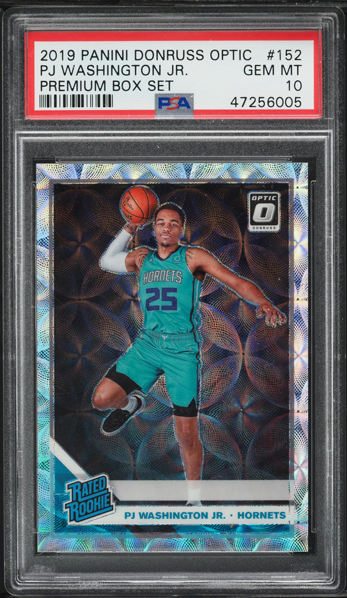 2019 Donruss Optic Premium Box Set PJ Washington Jr. ROOKIE /249 #152 PSA 10 GEM