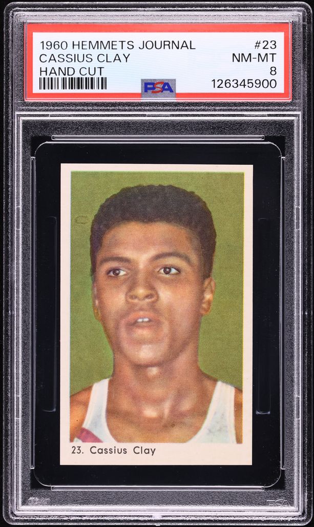 1960 Hemmets Journal Cassius Clay Muhammad Ali ROOKIE #23 PSA 8 NM-MT
