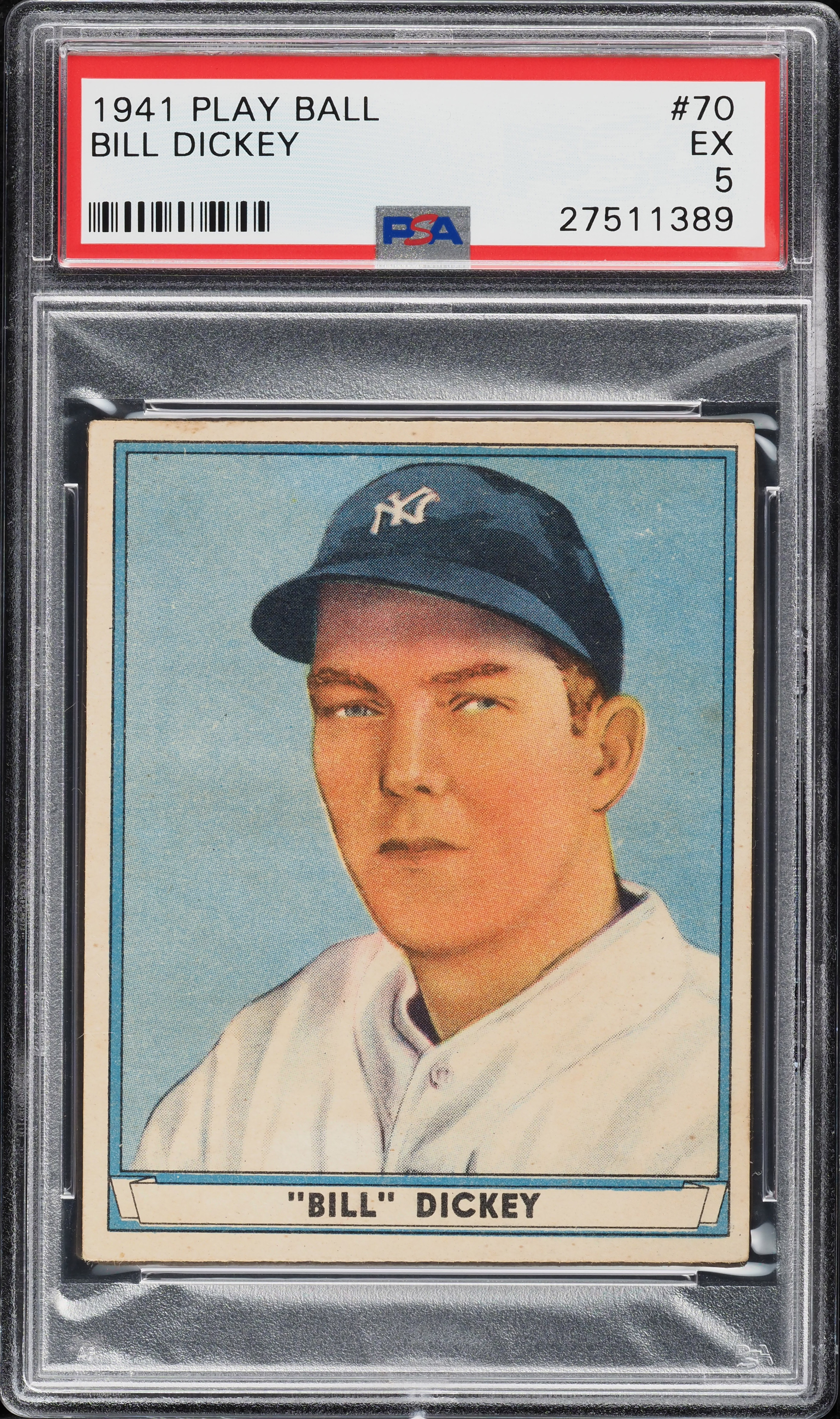 1941 Play Ball Bill Dickey #70 PSA 5 EX