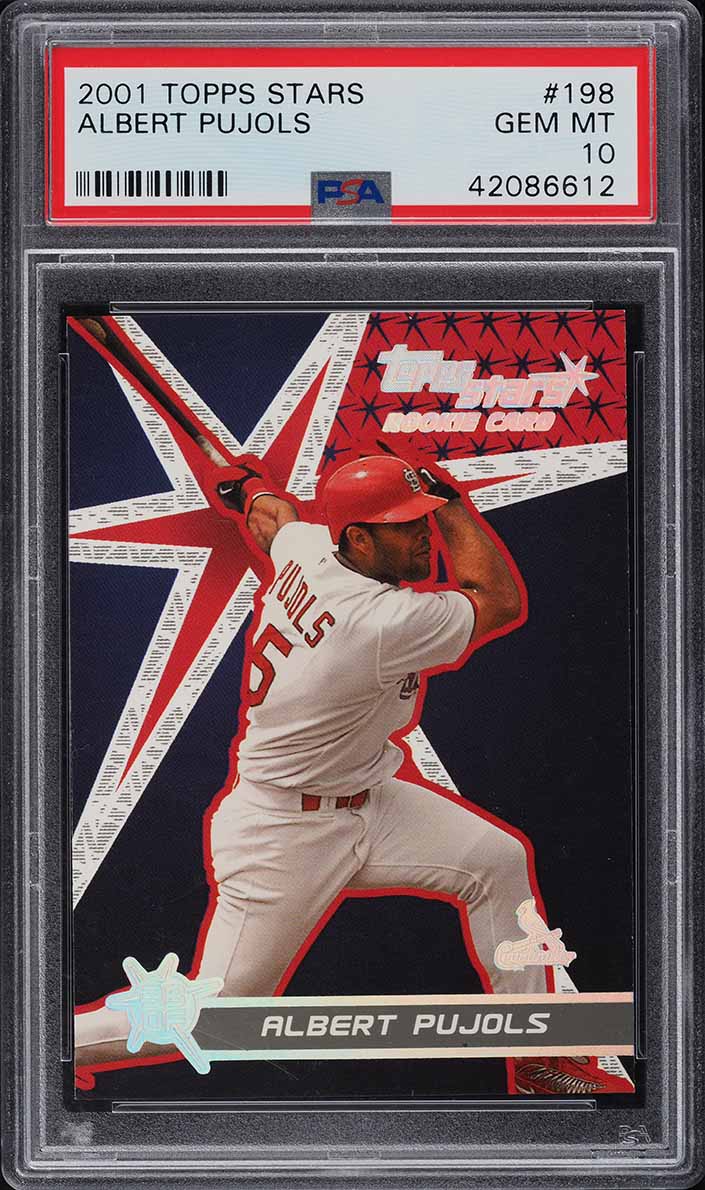 2001 Topps Stars Albert Pujols ROOKIE #198 PSA 10 GEM MINT