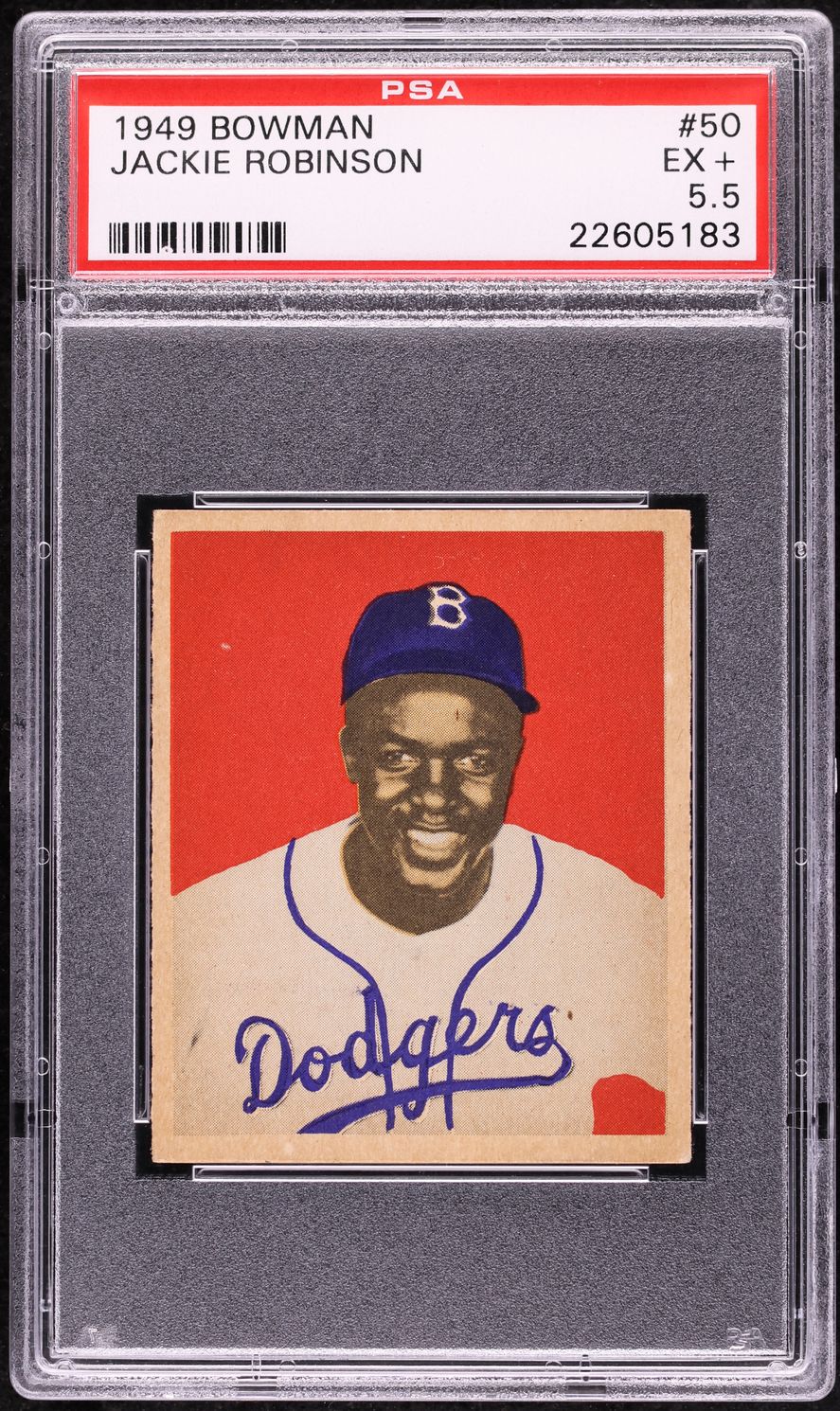 1949 Bowman Jackie Robinson ROOKIE #50 PSA 5.5 EX+