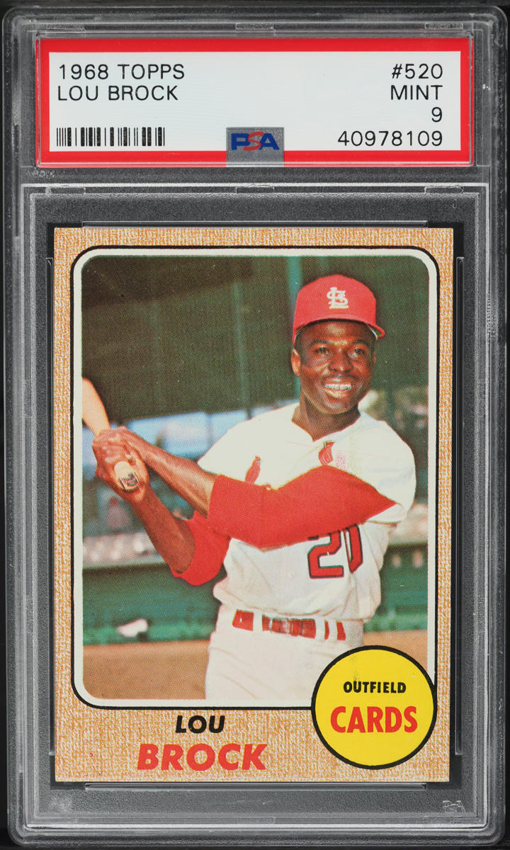 1968 Topps Lou Brock #520 PSA 9 MINT