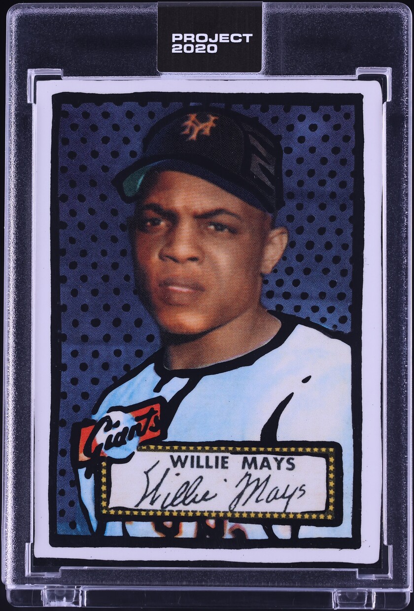 2020 Topps Project 2020 By Joshua Vides Willie Mays #166