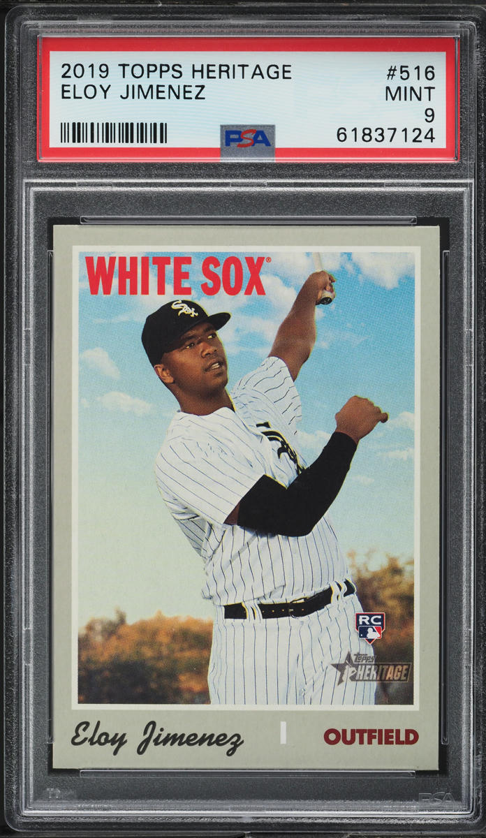 2019 Topps Heritage Eloy Jimenez ROOKIE #516 PSA 9 MINT