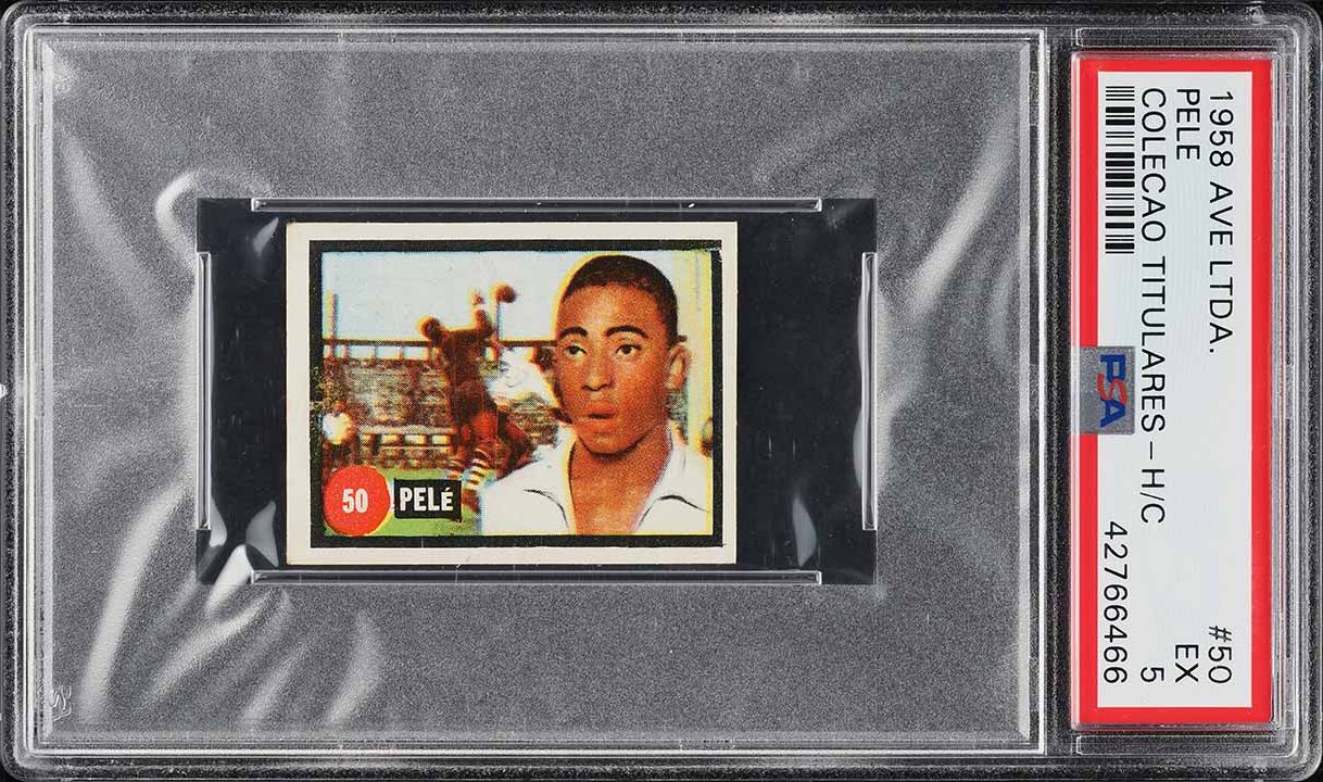 1958 Ave Colecao Titulares Soccer Pele ROOKIE #50 PSA 5 EX
