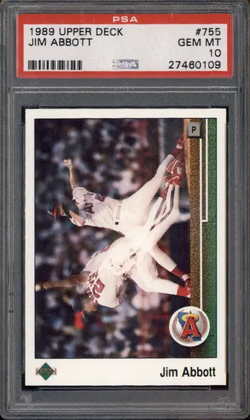 1989 Upper Deck #755 Jim Abbott PSA 10