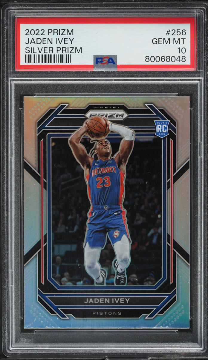 2022 Panini Prizm Silver Jaden Ivey ROOKIE #256 PSA 10 GEM MINT