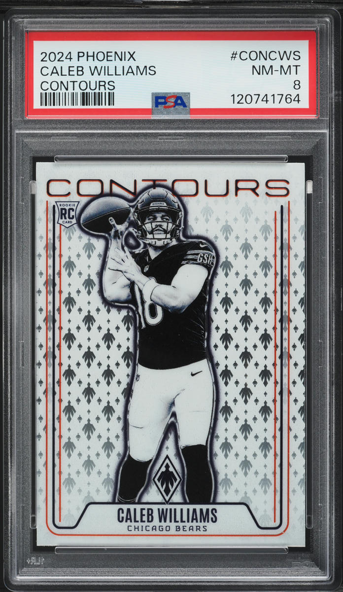 2024 Panini Phoenix Contours Caleb Williams ROOKIE #CON-CWS PSA 8 NM-MT