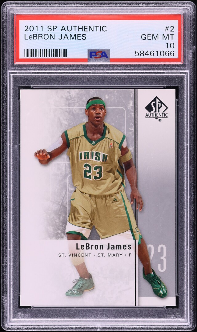 2011 SP Authentic LeBron James #2 PSA 10 GEM MINT