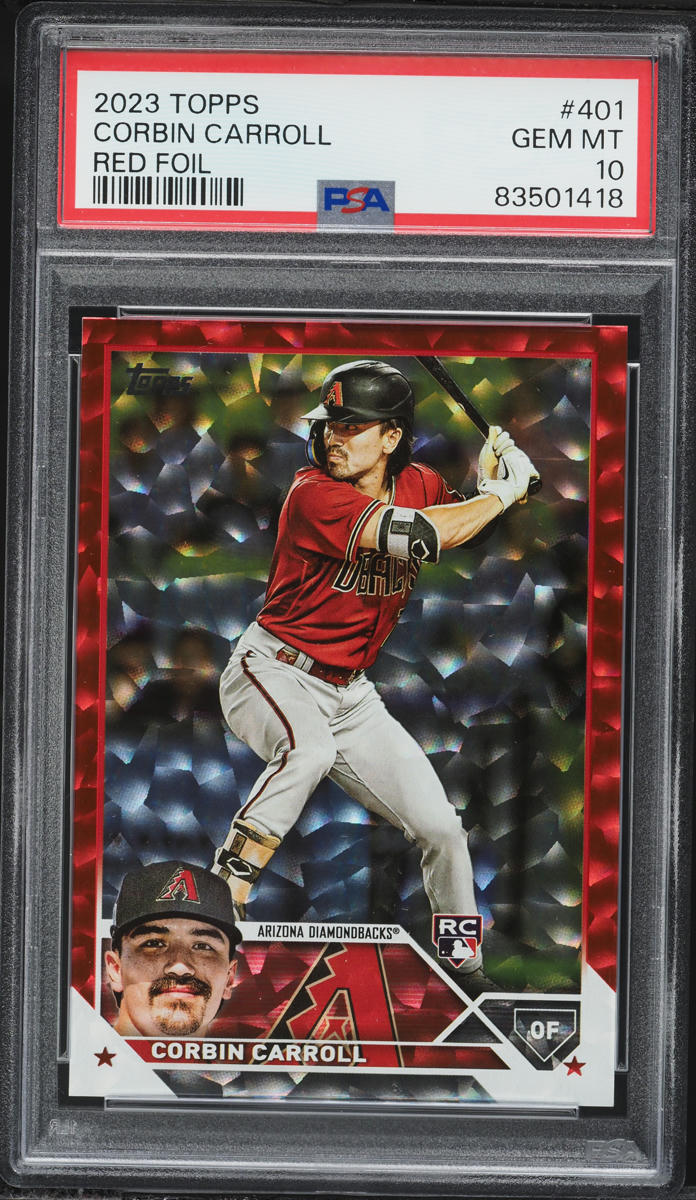 2023 Topps Red Foil Corbin Carroll ROOKIE /199 #401 PSA 10 GEM MINT