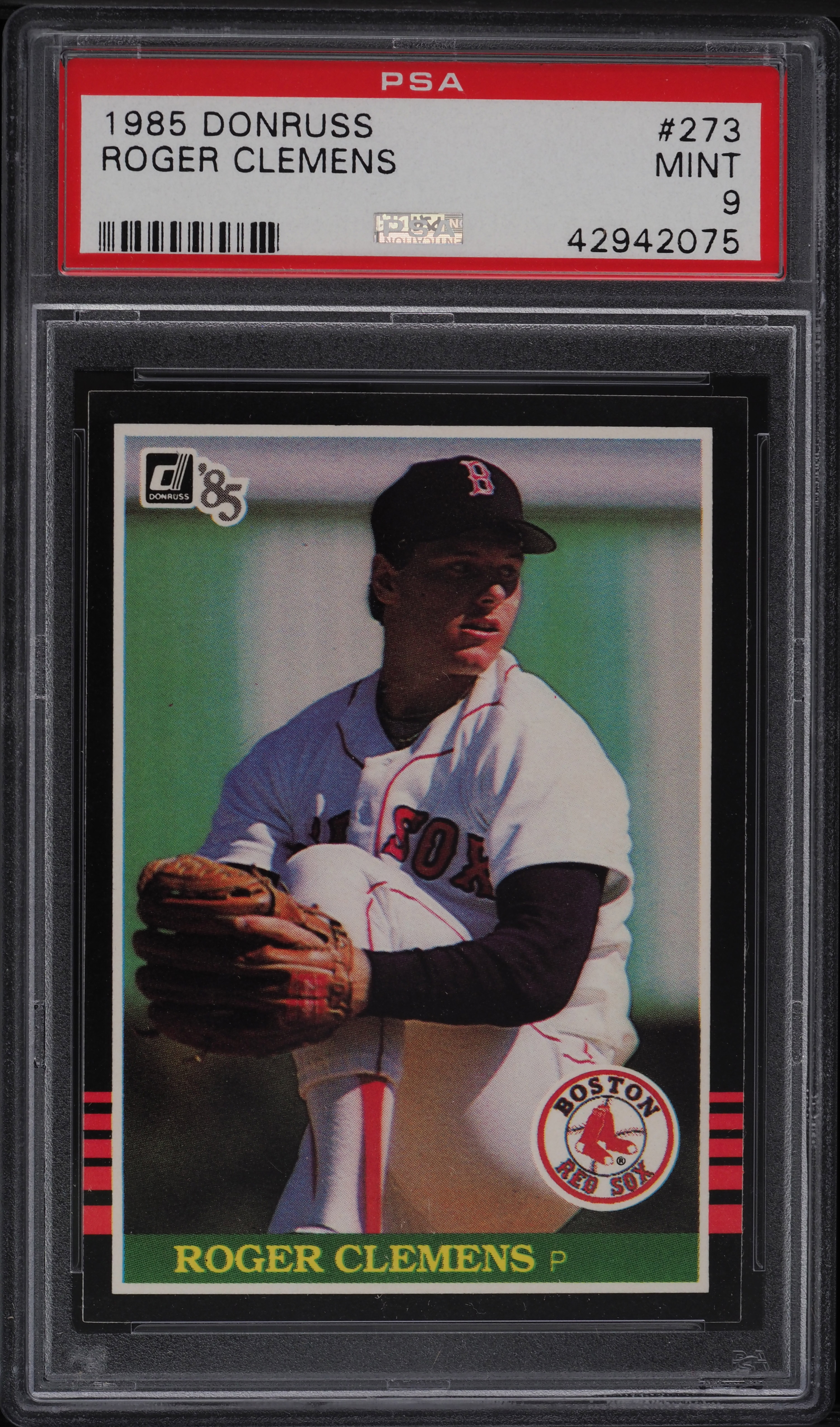 1985 Donruss Roger Clemens ROOKIE #273 PSA 9 MINT