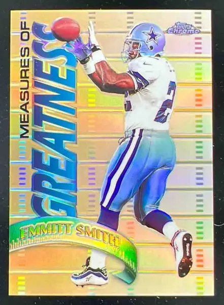 1998 Topps Chrome Measures of Greatness Refractors #MG12 Emmitt Smith