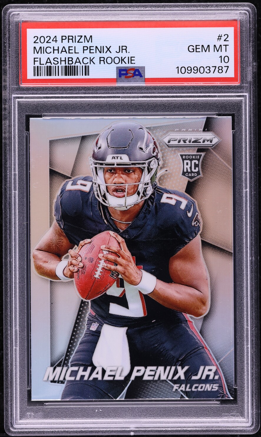 2024 Panini Prizm Flashback Michael Penix Jr. ROOKIE #2 PSA 10 GEM MINT
