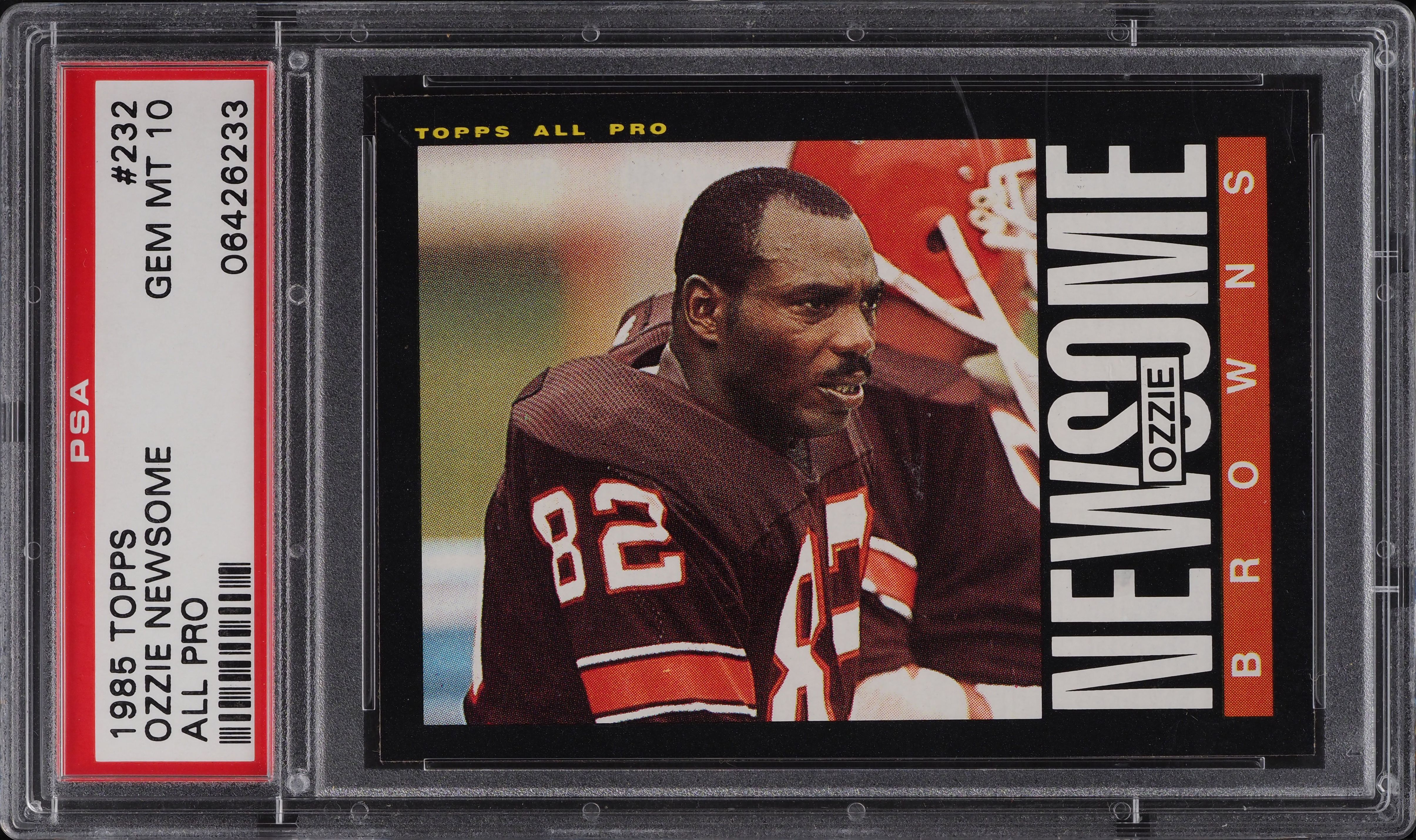 1985 Topps Football Ozzie Newsome #232 PSA 10 GEM MINT