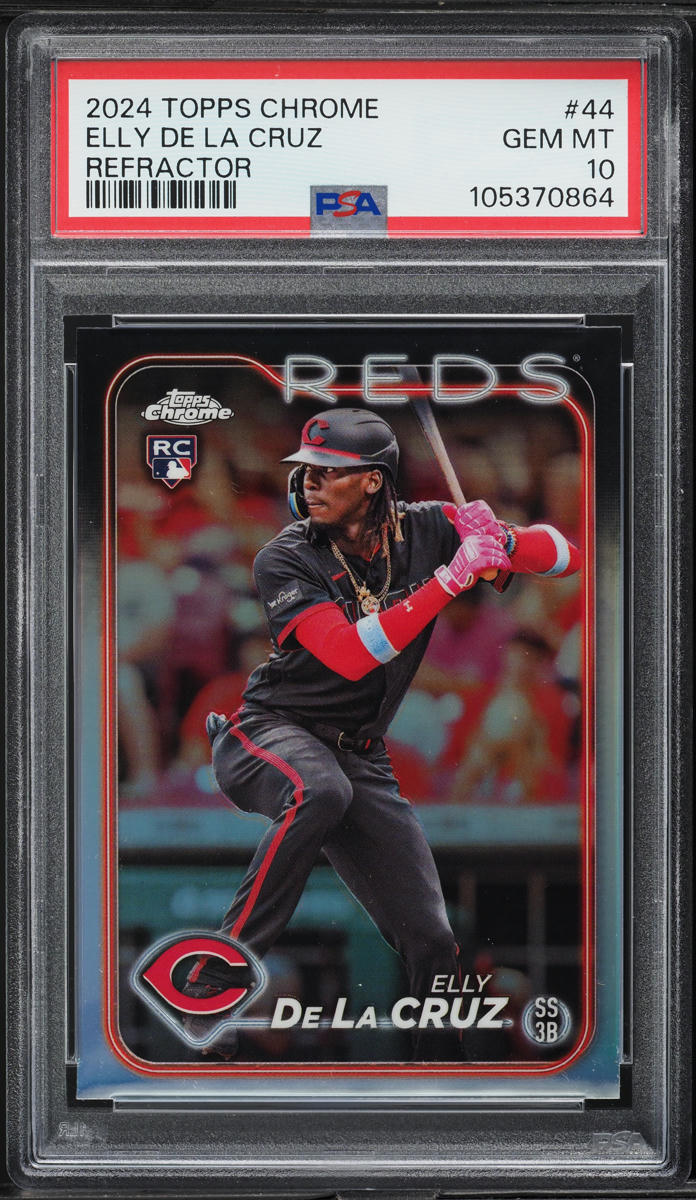 2024 Topps Chrome Refractor Elly De La Cruz ROOKIE #44 PSA 10 GEM MINT