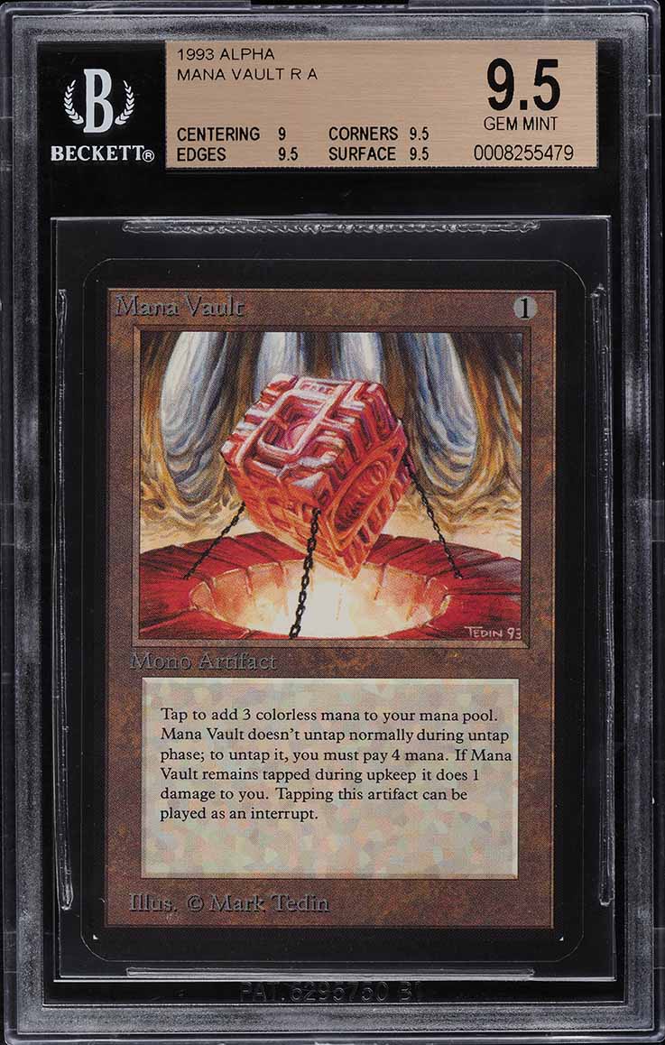 1993 Magic The Gathering MTG Alpha Mana Vault R A BGS 9.5 GEM MINT