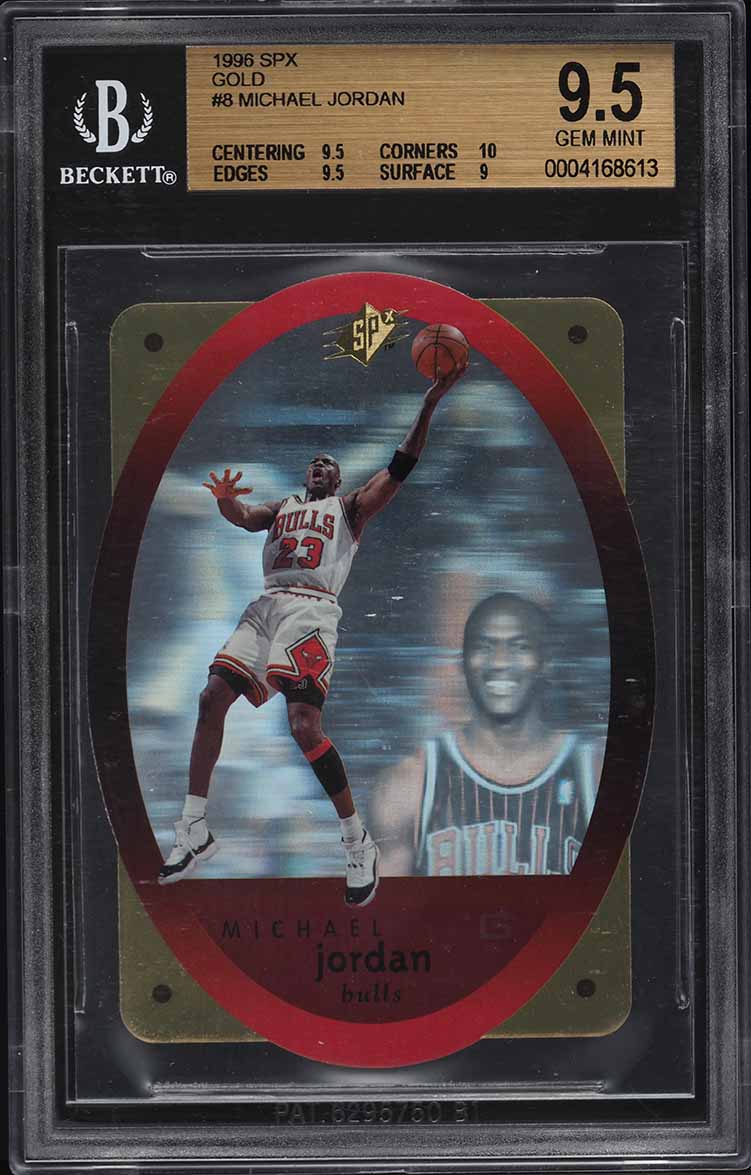 1996 SPx Gold Michael Jordan #8 BGS 9.5 GEM MINT