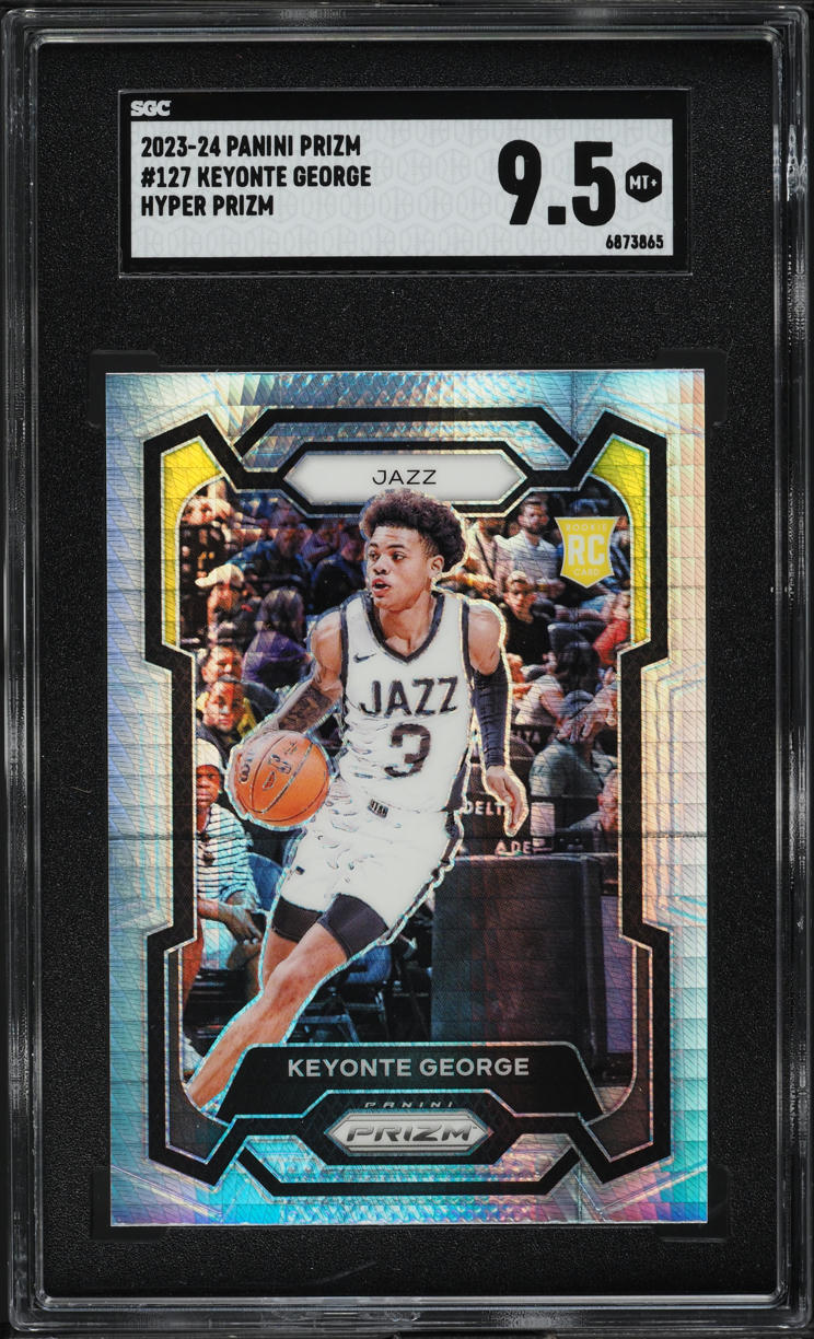 2023 Panini Prizm Hyper Keyonte George ROOKIE #127 SGC 9.5 MINT+