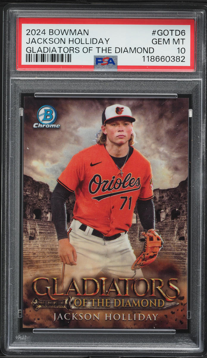2024 Bowman Chrome Gladiators Of The Diamond Jackson Holliday PROSPECT PSA 10