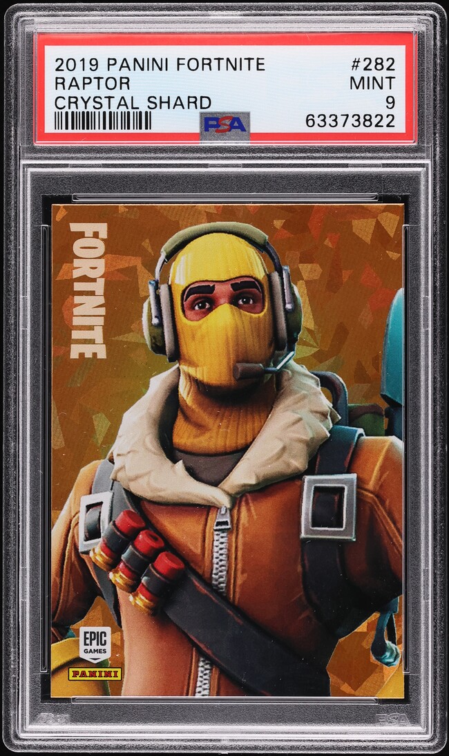 2019 Panini Fortnite Series 1 Crystal Shard Raptor #282 PSA 9 MINT