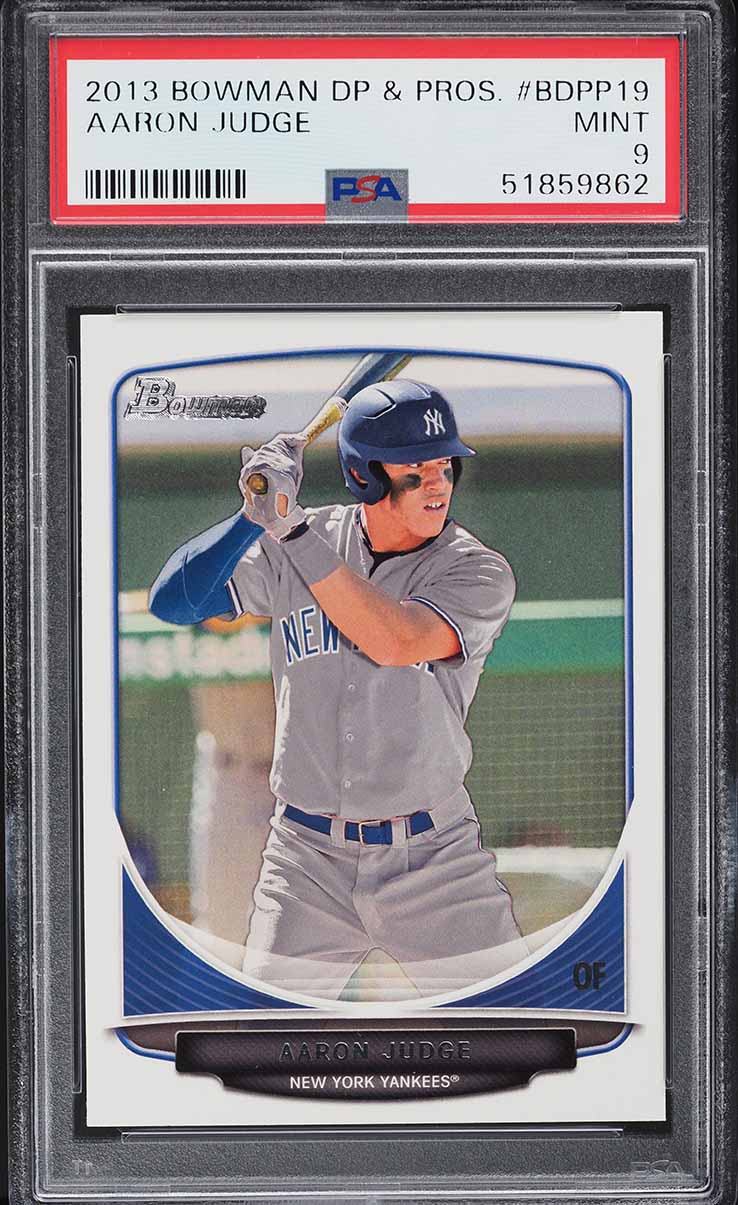 2013 Bowman Draft Picks & Prospects Aaron Judge ROOKIE #BDPP19 PSA 9 MINT