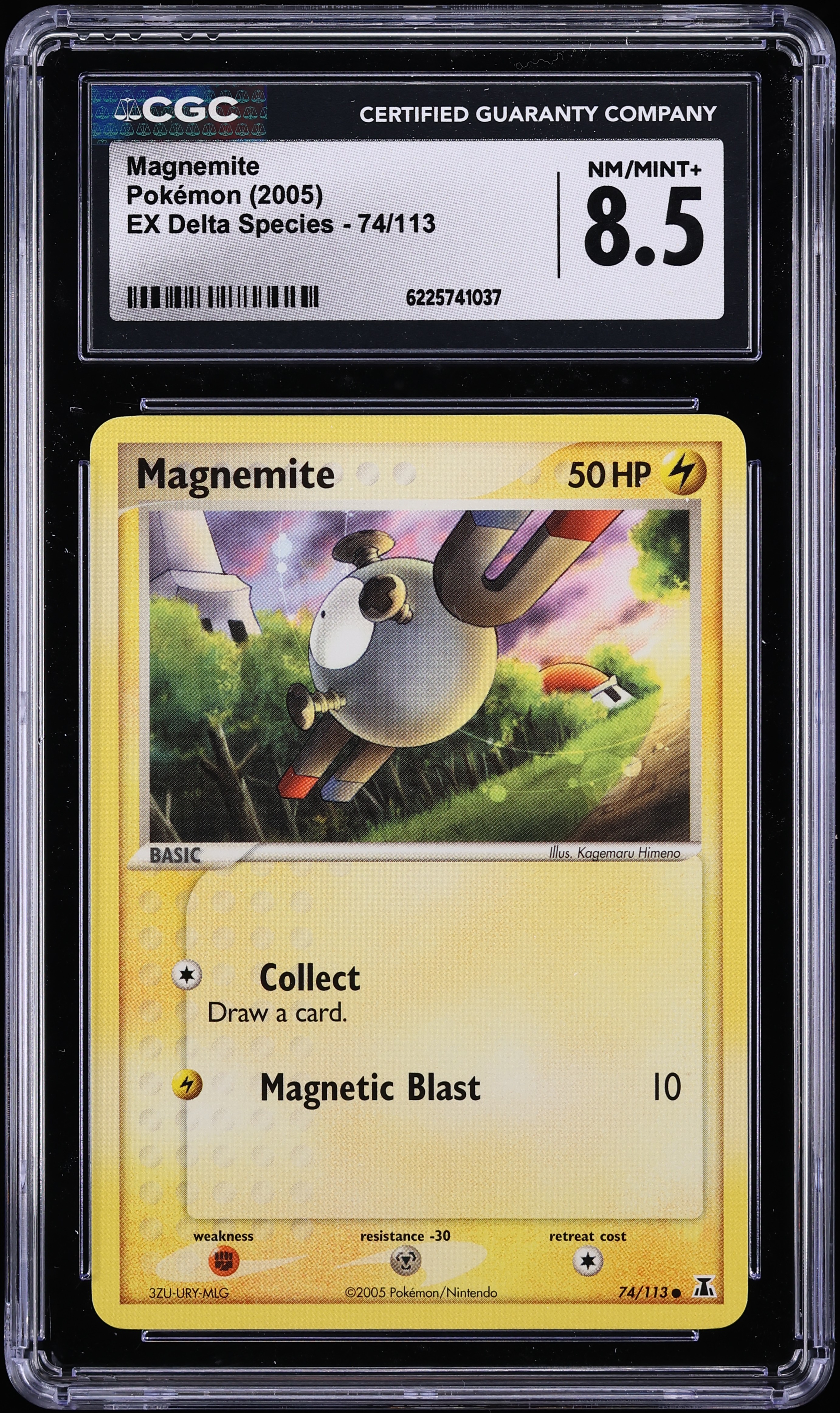 2005 Pokemon EX Delta Species Magnemite #74 CGC 8.5 NM-MT+