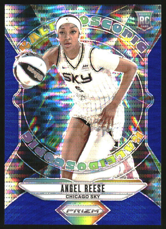 2024 Panini WNBA Prizm Kaleidoscopic Blue Pulsar Prizm #1 Angel Reese RC /199