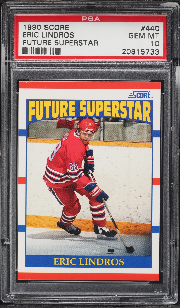 1990 Score Future Superstar Eric Lindros ROOKIE #440 PSA 10 GEM MINT