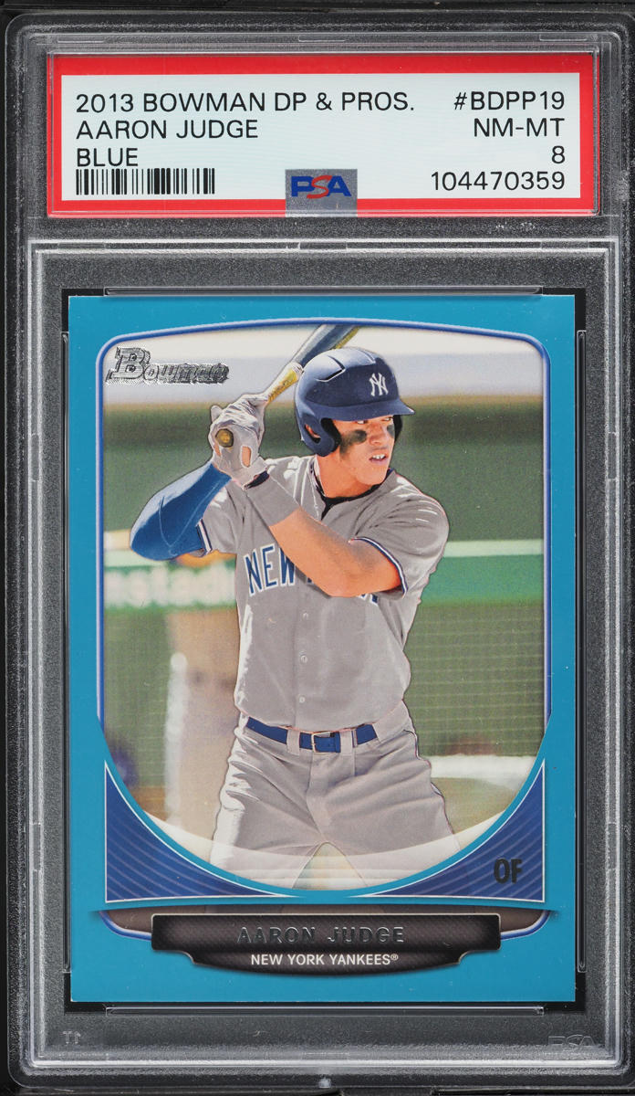 2013 Bowman Draft Blue Aaron Judge PROSPECT /500 #BDPP19 PSA 8 NM-MT