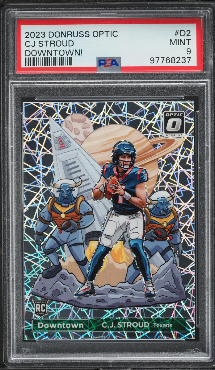 2023 Donruss Optic Downtown! CJ Stroud ROOKIE #D2 PSA 9 MINT