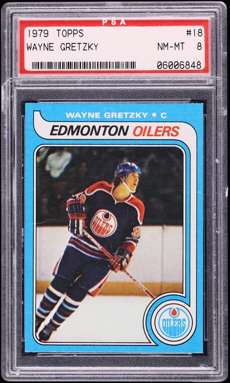 1979 Topps Hockey Wayne Gretzky ROOKIE #18 PSA 8 NM-MT