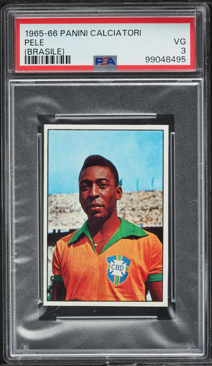 1965 Panini Calciatori Soccer Brasile Pele PSA 3 VG