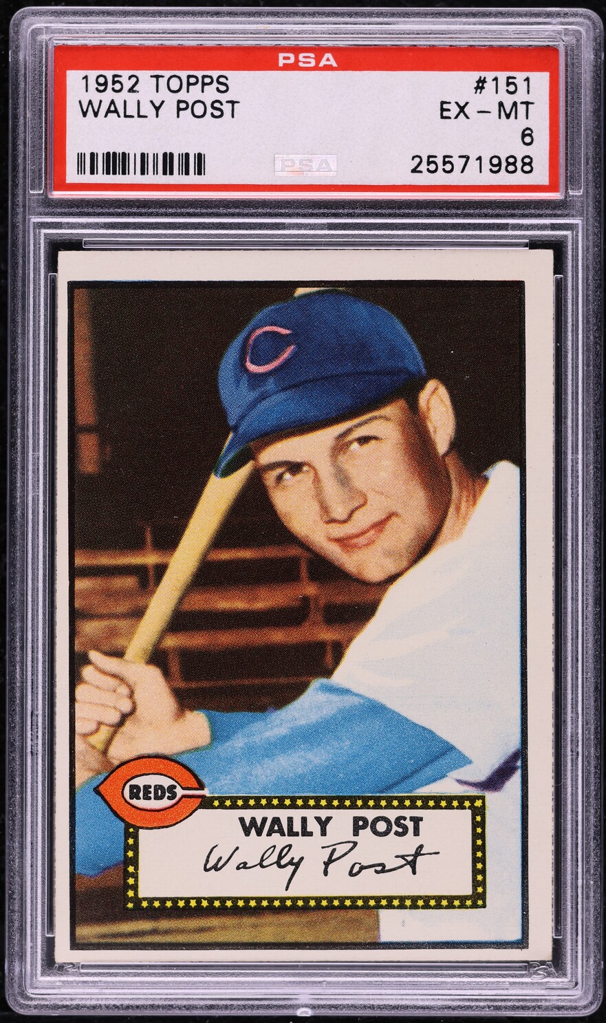 1952 Topps Wally Post #151 PSA 6 EXMT