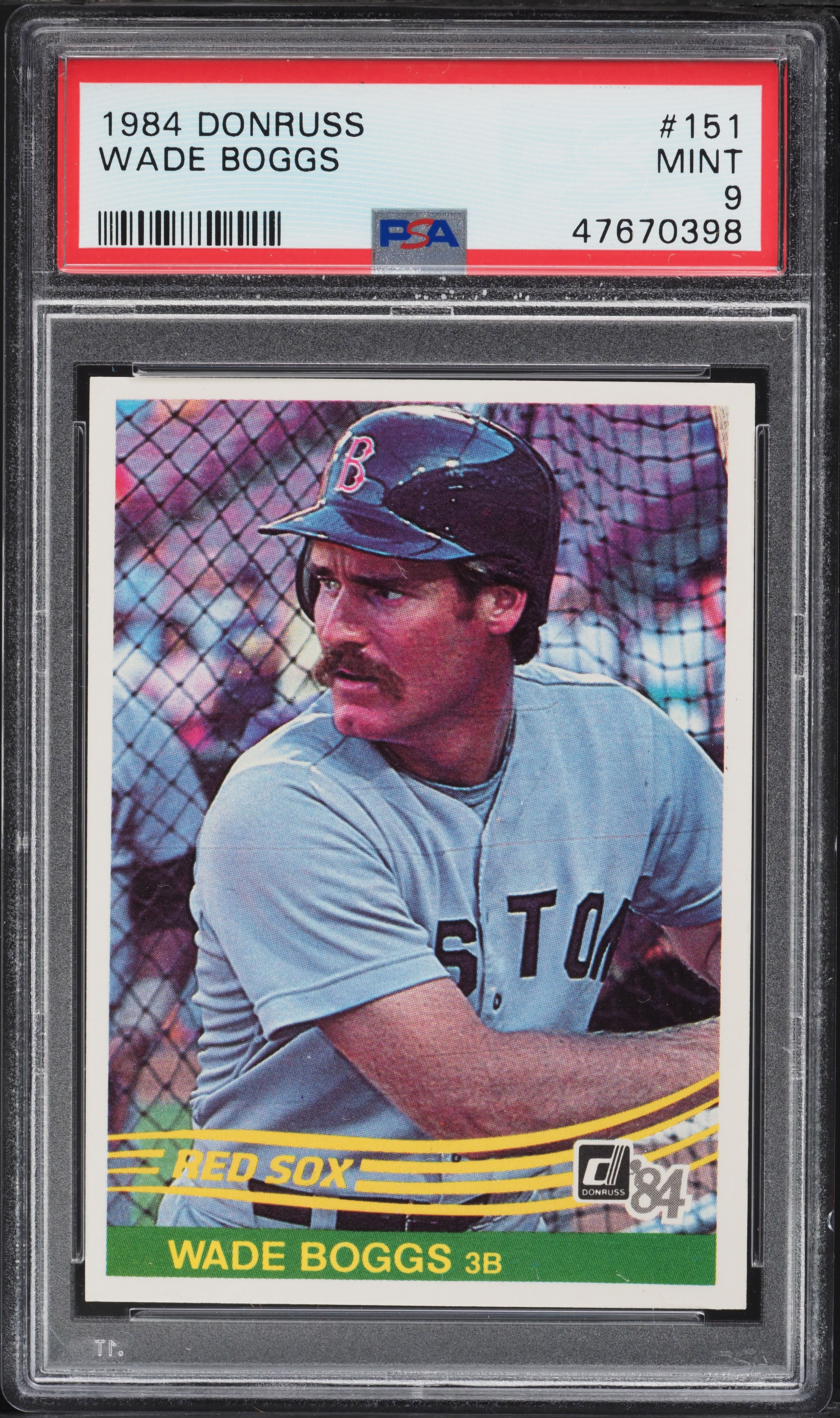 1984 Donruss Wade Boggs #151 PSA 9 MINT