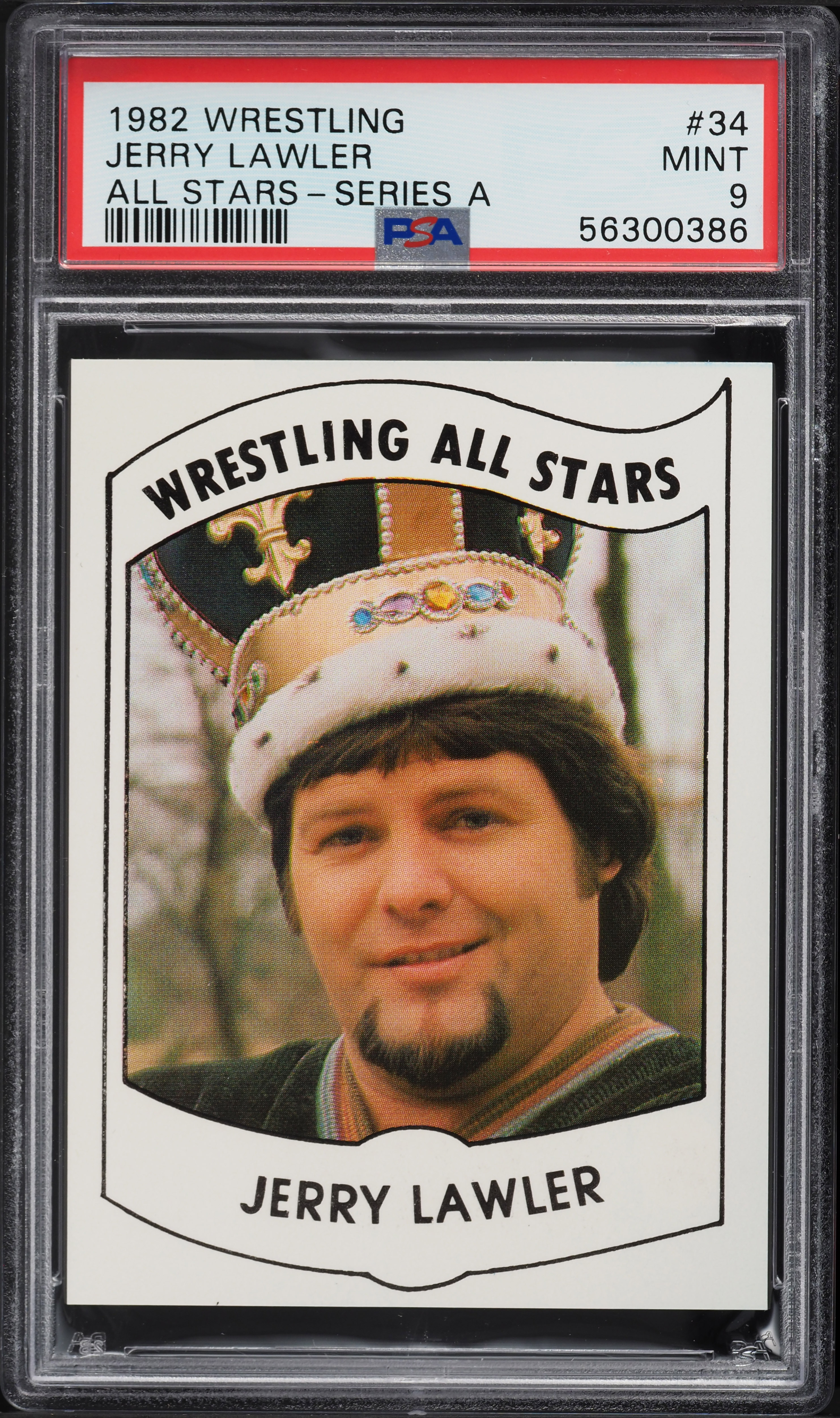 1982 Wrestling All-Stars Series A Jerry Lawler #34 PSA 9 MINT