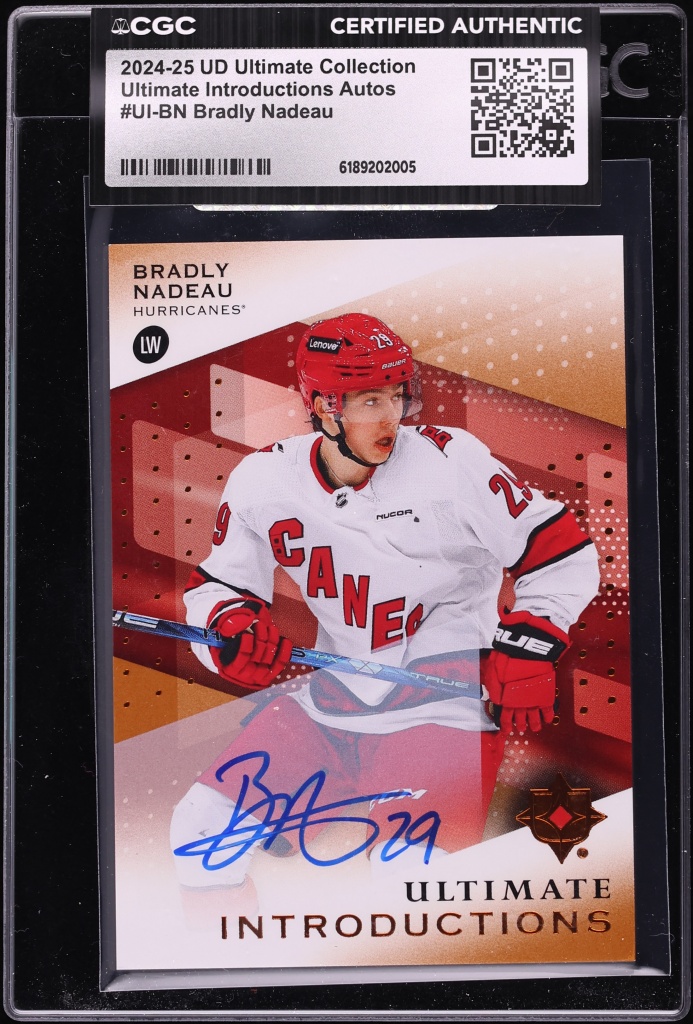Bradly Nadeau #UI-BN 2024-25 Upper Deck Ultimate Collection Hockey Ultimate Introductions