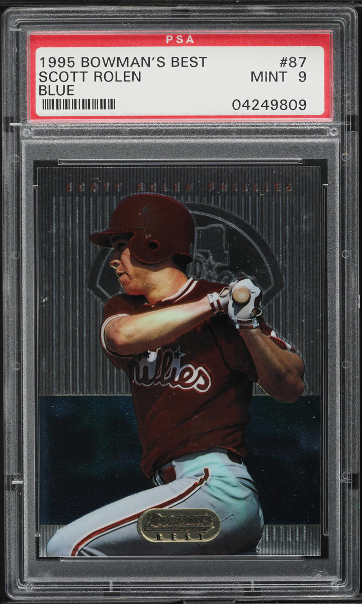 1995 Bowman's Best Blue Scott Rolen ROOKIE #87 PSA 9 MINT