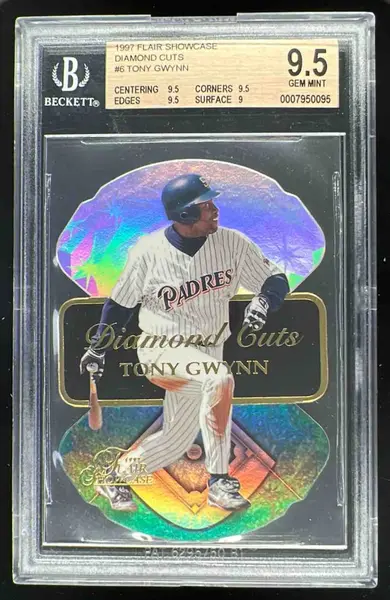 1997 Fleer Flair Showcase Diamond Cuts #6 Tony Gwynn BGS 9.5