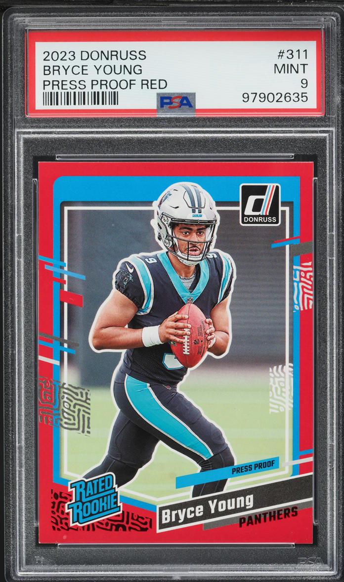 2023 Donruss Press Proof Red Bryce Young ROOKIE #311 PSA 9 MINT