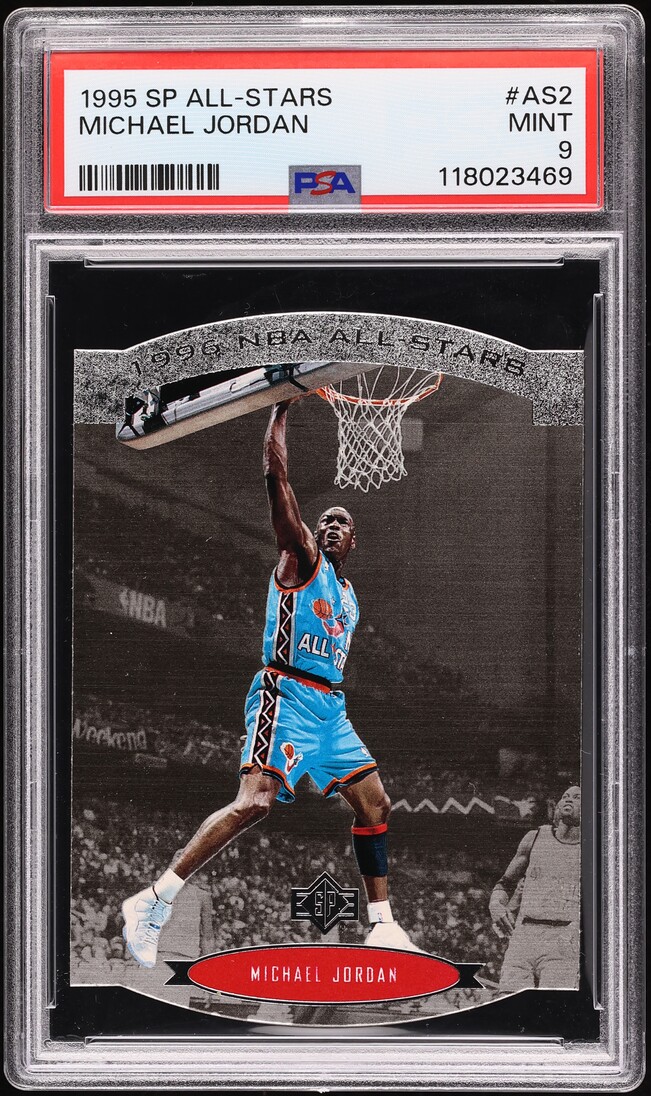 1995 SP All-Stars Die-Cut Michael Jordan #AS2 PSA 9 MINT