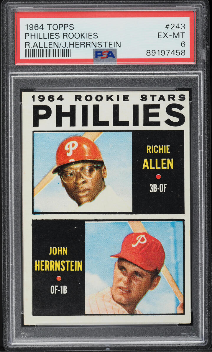 1964 Topps Richie Allen ROOKIE #243 PSA 6 EXMT