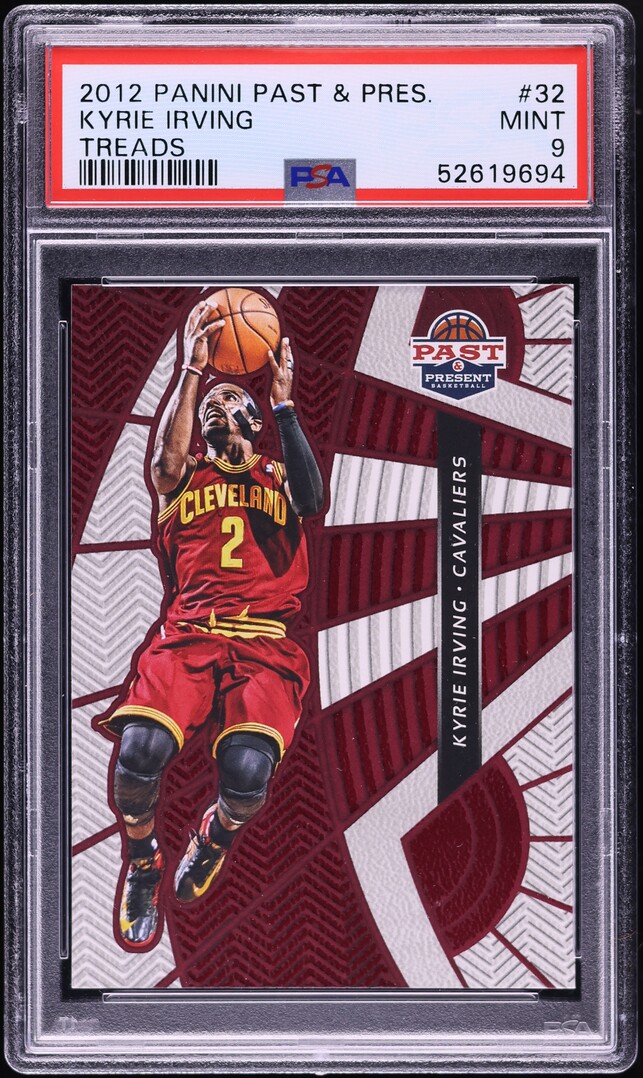 2012 Panini Past & Present Treads Kyrie Irving #32 PSA 9 MINT